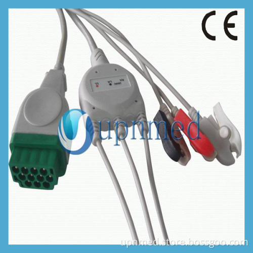 GE-Marquette ecg cable with leadwires